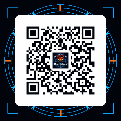QR Code de demonstração do programa de indicação PrimeNex